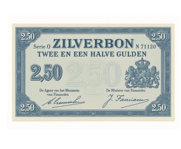 Ziverbon 250 gulden 1938