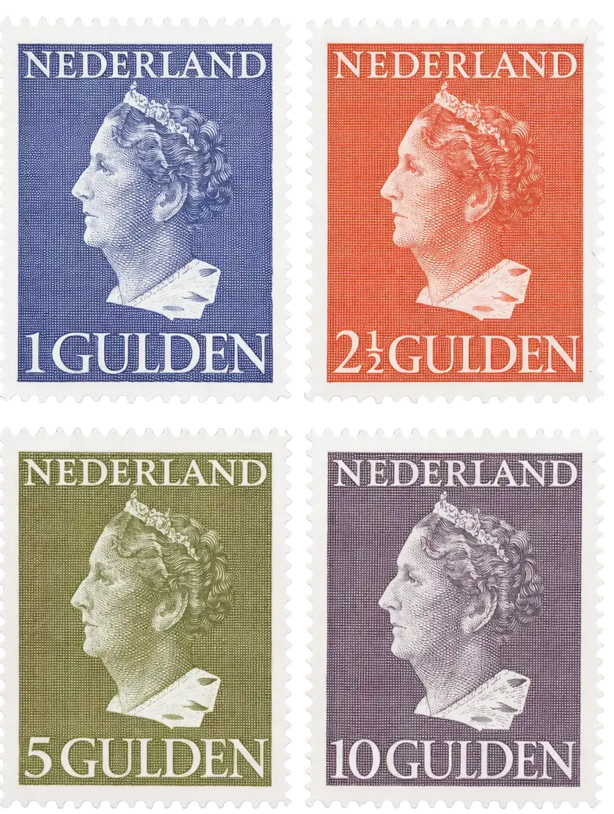 Postzegels Wilhelmina