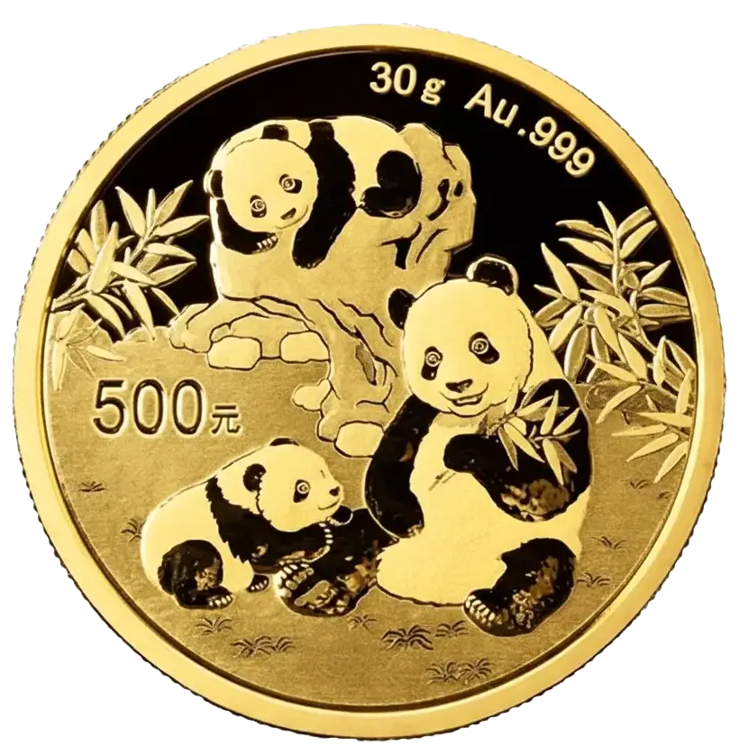 Gouden Panda Munt;