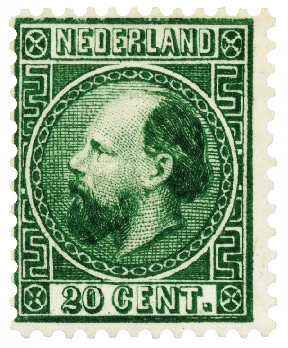 Postzegel Koning Willem 3