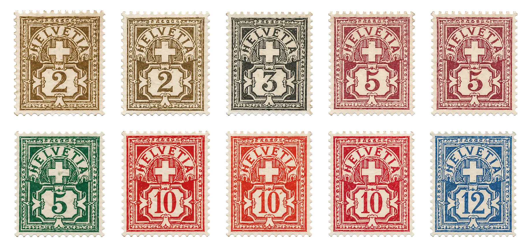 Helvetia postzegels